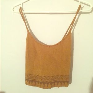 Crop top with tribal print